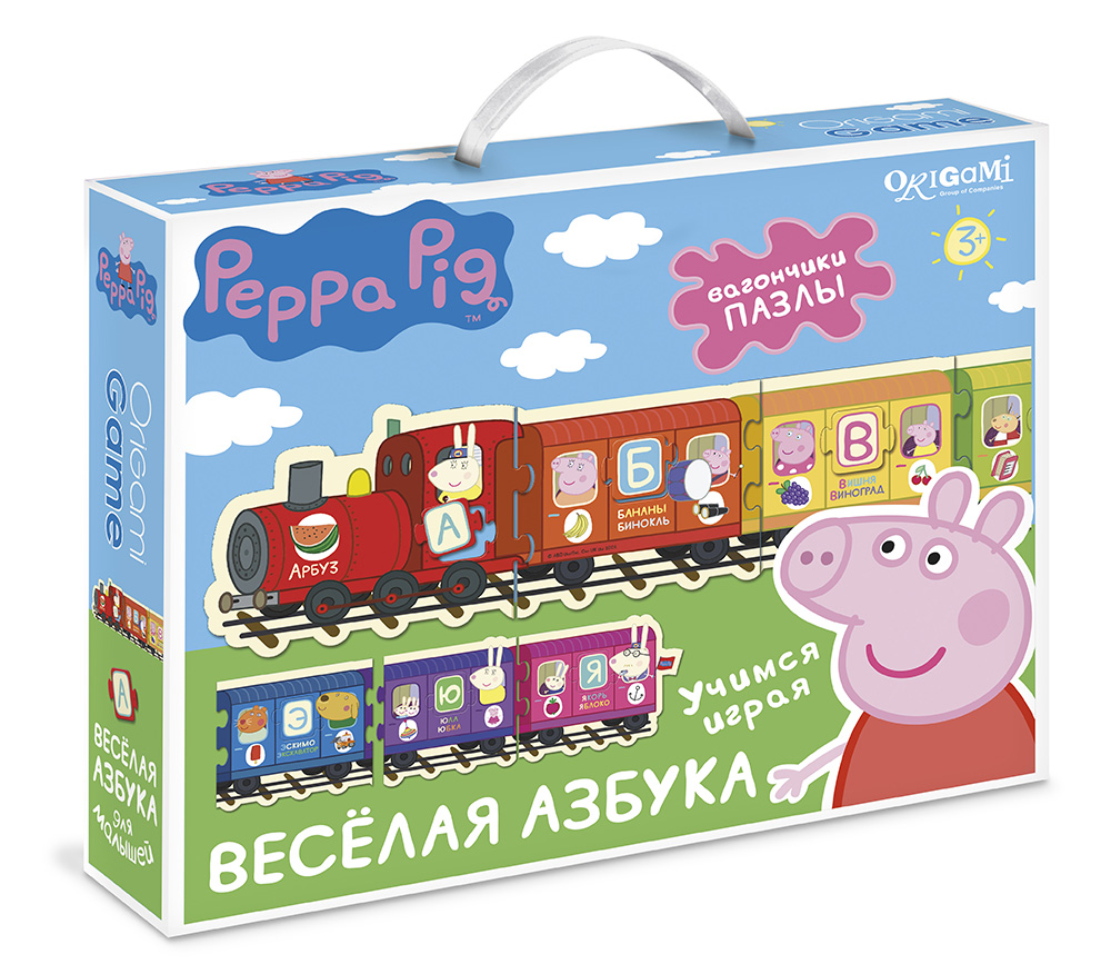 Обучающий набор ORIGAMI Peppa Pig Паровозик Веселая Азбука 02361